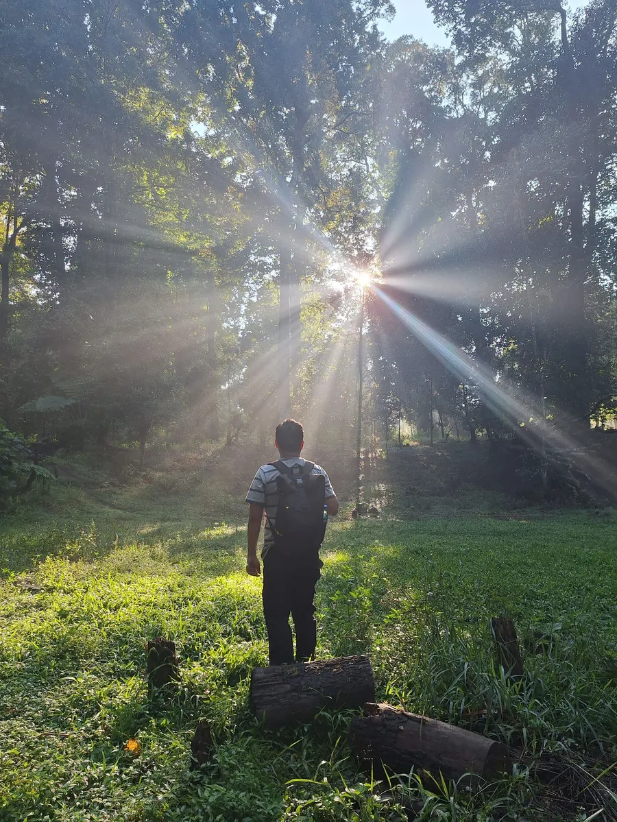Morning walk in sunlight to sleep better naturally